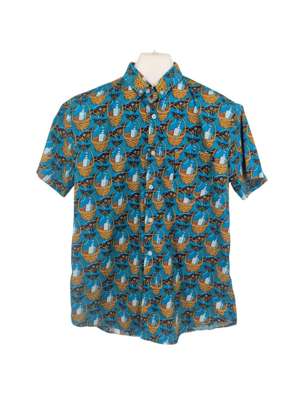 Creepy Co Silence of the Lambs Button Up Moth Grunge Streetwear Statement Medium